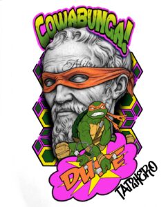 Teenage Mutain Ninja Turtles Tattoo Mashup Model Call